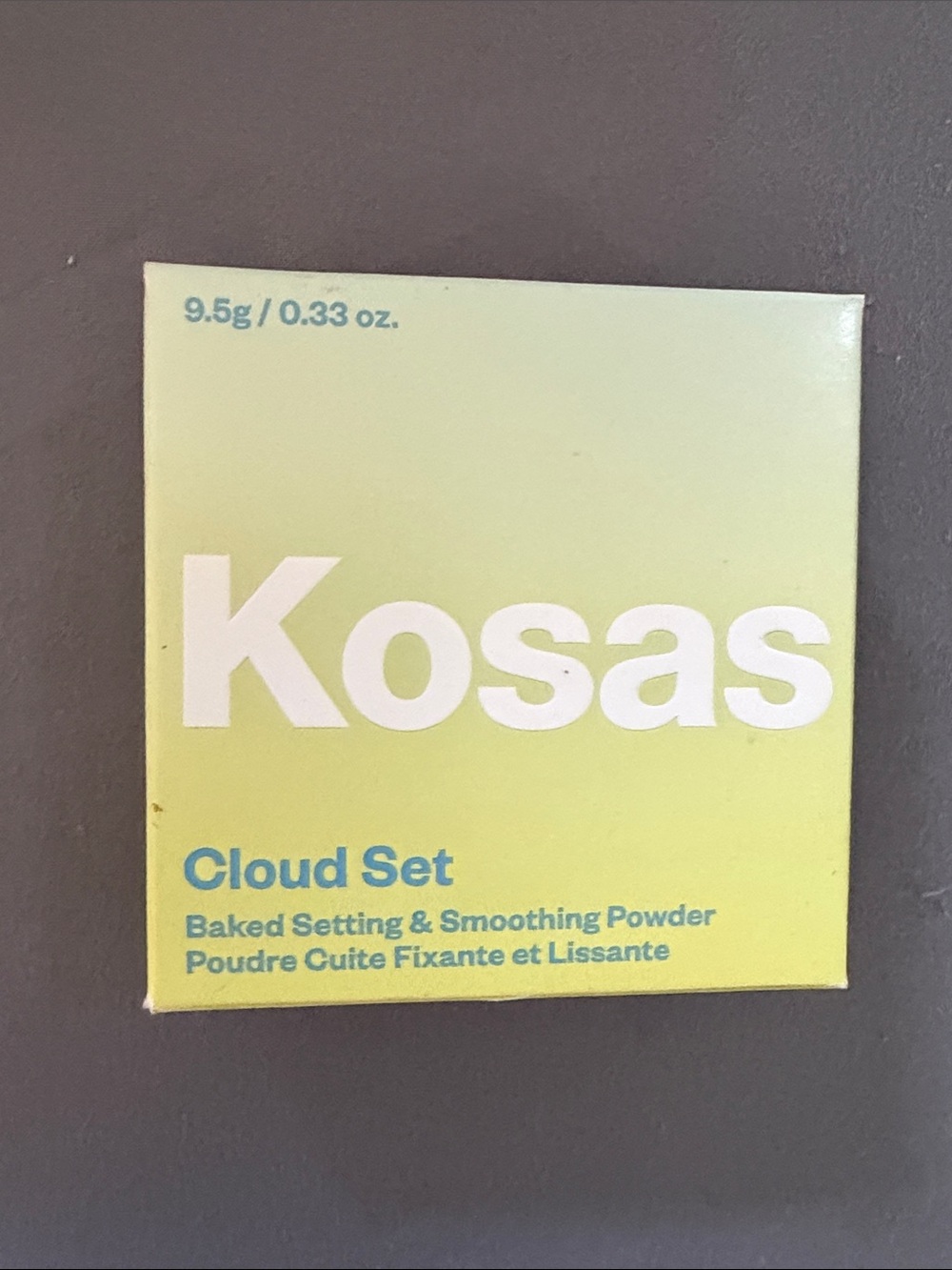 Kosas Cloud Set Baked Powder - Yellow Green Gradient Box